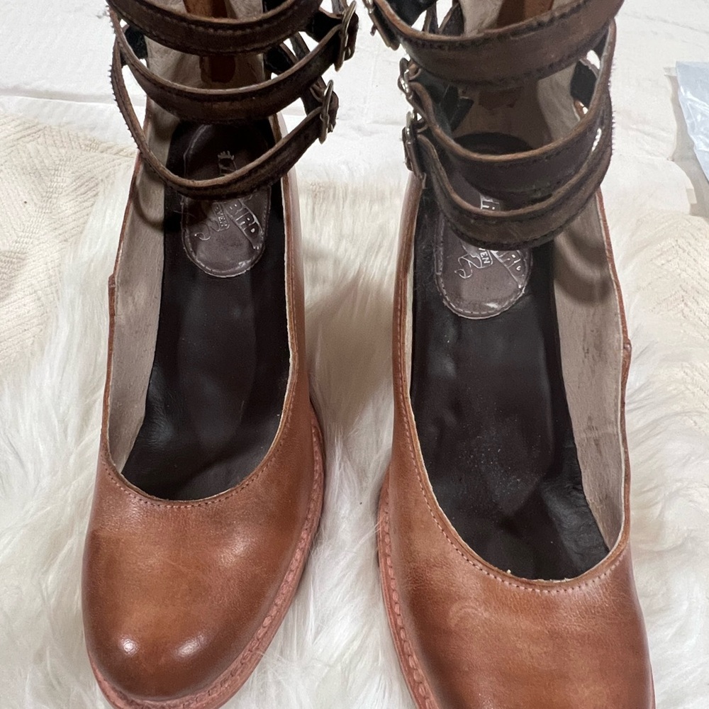 Freebird Randi Chic Brown Strappy Heels for Women